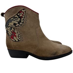Laredo Butterfly Flutter Western Cowgirl Ankle Booties